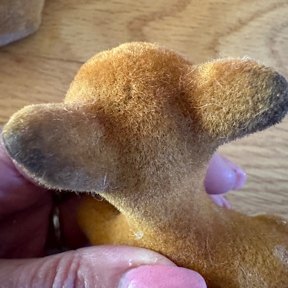 Vintage Flocked Deer Two Fawns - Picture 16 of 16